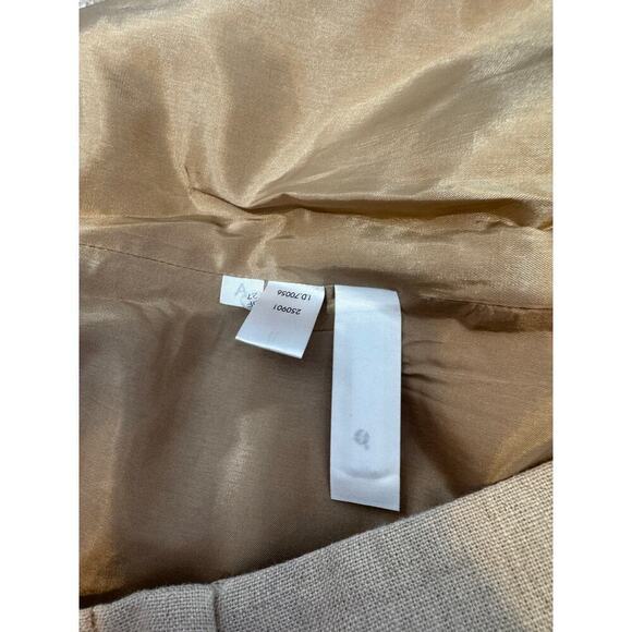 Ann Taylor LOFT 100% Linen mini skirt, NWT; Beige Linen, NWT, size 14 - Picture 4 of 10